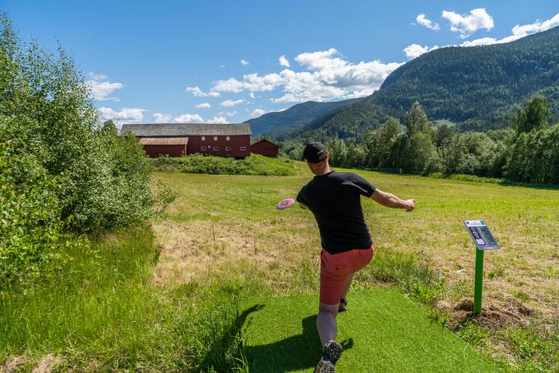 Spill discgolf på Flå!