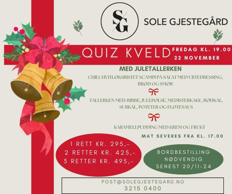 Julequiz - Sole gjestegård