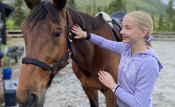 Ridning på Haglebu