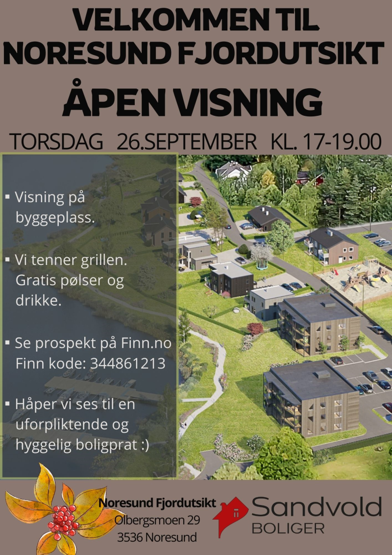 Åpen visning på byggeplass – Noresund Fjordutsikt.